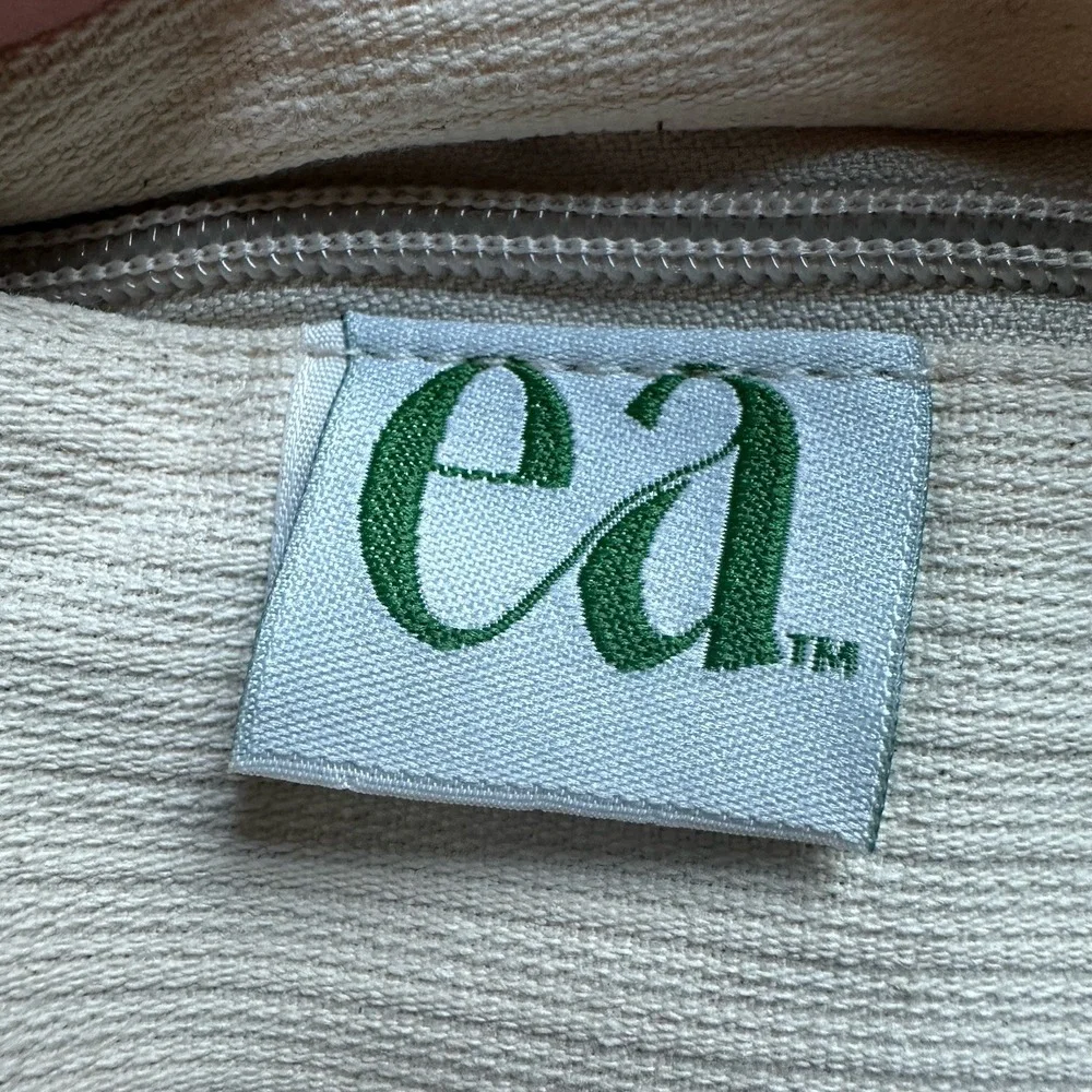 EA Woven Lumbar Pillow Cover 15x23 Inch Wool Striped Southwestern Style Earthy